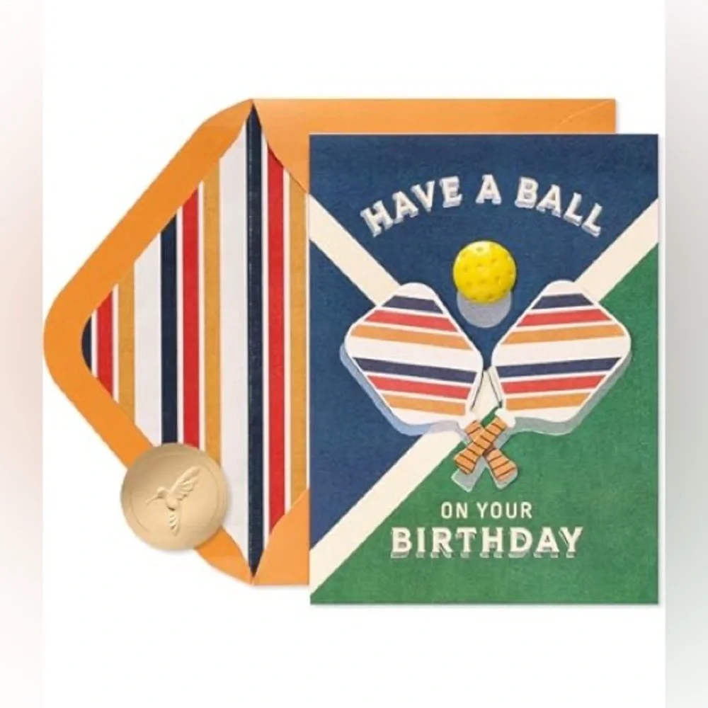 🆕Papyrus Pickleball Birthday Greeting Card
